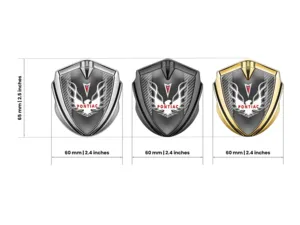 Pontiac Emblema Abovedado Insignia De Carrera Facha Lustrosa
